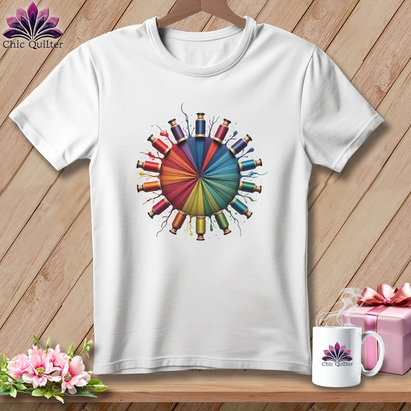 MyDesigns Physical Item S / White Spools of Wonder ~ Relaxed Fit Tee
