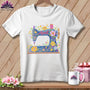 MyDesigns Physical Item S / White Spring Blossom ~ April Design ~ Quilter's Calendar Subscription (March Start) ~ Premium Tee