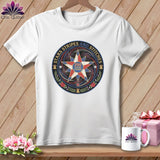 MyDesigns Physical Item S / White Stars Stripes and Stitches 250 Years Strong Quilter ~ Relaxed Fit Tee