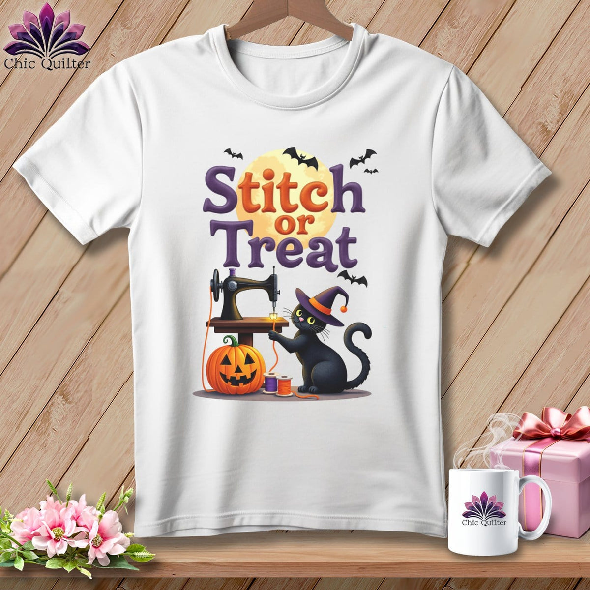 MyDesigns Physical Item S / White Stitch or Treat ~ Relaxed Fit Tee