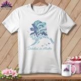 MyDesigns Physical Item S / White Stitchin' in Alaska ~ Relaxed Fit Tee