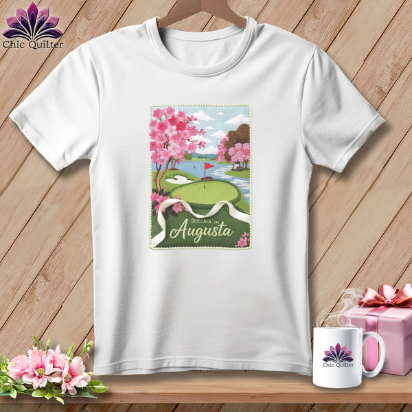 MyDesigns Physical Item S / White Stitchin' in Augusta ~ Relaxed Fit Tee