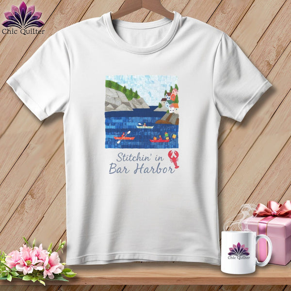 MyDesigns Physical Item S / White Stitchin' in Bar Harbor ~ Relaxed Fit Tee