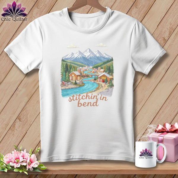 MyDesigns Physical Item S / White Stitchin' in Bend ~ Relaxed Fit Tee