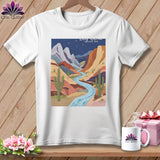 MyDesigns Physical Item S / White Stitchin' in Big Bend National Park ~ Relaxed Fit Tee