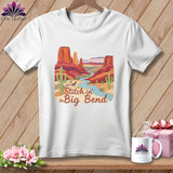 MyDesigns Physical Item S / White Stitchin' in Big Bend ~ Relaxed Fit Tee
