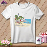 MyDesigns Physical Item S / White Stitchin' in Block Island ~ Relaxed Fit Tee