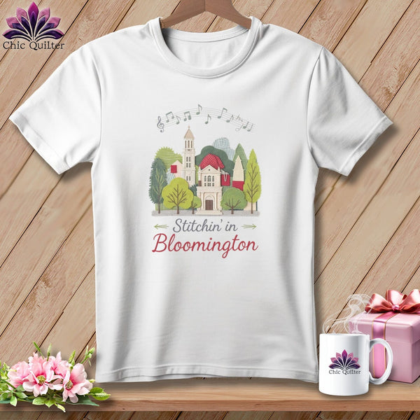 MyDesigns Physical Item S / White Stitchin' in Bloomington ~ Relaxed Fit Tee