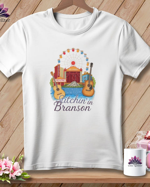 MyDesigns Physical Item S / White Stitchin' in Branson ~ Relaxed Fit Tee