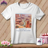 MyDesigns Physical Item S / White Stitchin' in Canyonlands National Park ~ Relaxed Fit Tee