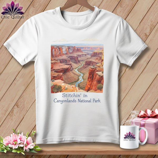 MyDesigns Physical Item S / White Stitchin' in Canyonlands National Park ~ Relaxed Fit Tee