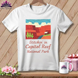 MyDesigns Physical Item S / White Stitchin' in Capitol Reef National Park ~ Relaxed Fit Tee