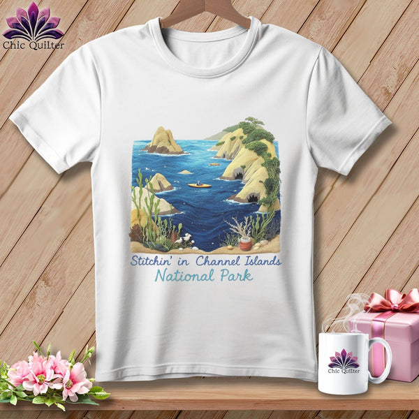 MyDesigns Physical Item S / White Stitchin' in Channel Islands National Park ~ Relaxed Fit Tee
