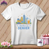 MyDesigns Physical Item S / White Stitchin' in Denver ~ Relaxed Fit Tee
