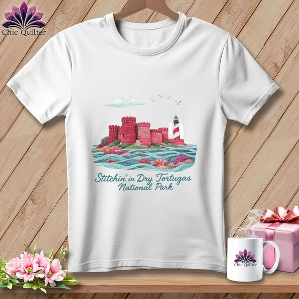MyDesigns Physical Item S / White Stitchin' in Dry Tortugas National Park ~ Relaxed Fit Tee