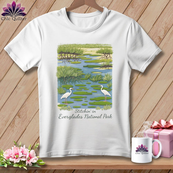 MyDesigns Physical Item S / White Stitchin' in Everglades National Park ~ Relaxed Fit Tee