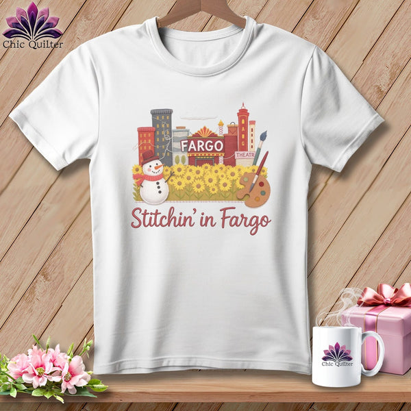 MyDesigns Physical Item S / White Stitchin' in Fargo ~ Relaxed Fit Tee