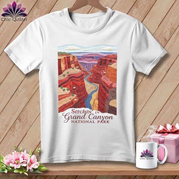 MyDesigns Physical Item S / White Stitchin' in Grand Canyon National Park ~ Relaxed Fit Tee