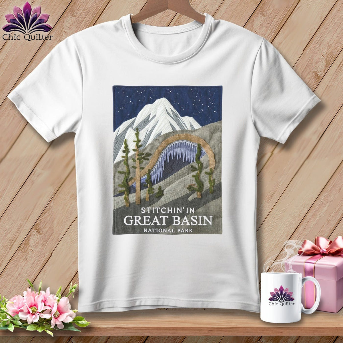 MyDesigns Physical Item S / White Stitchin' in Great Basin National Park ~ Relaxed Fit Tee