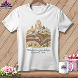 MyDesigns Physical Item S / White Stitchin' in Guadalupe Mountains National Park ~ Relaxed Fit Tee