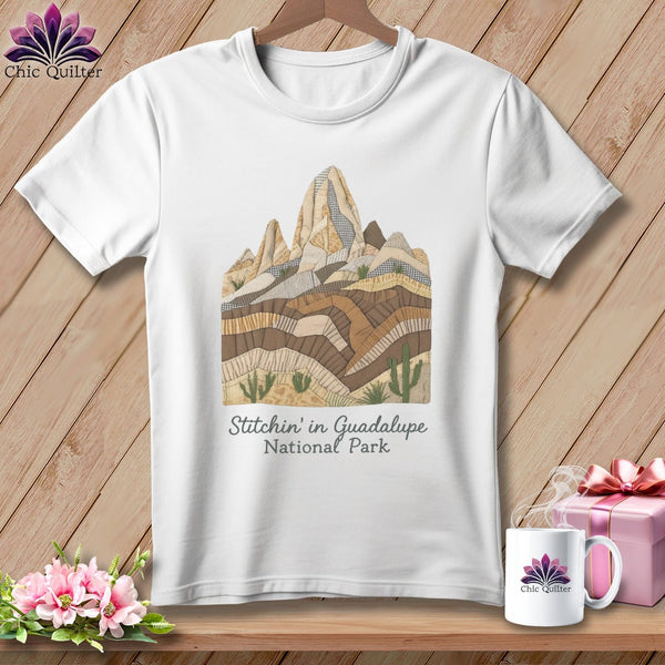 MyDesigns Physical Item S / White Stitchin' in Guadalupe Mountains National Park ~ Relaxed Fit Tee