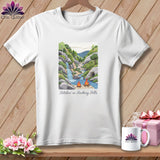 MyDesigns Physical Item S / White Stitchin' in Hocking Hills ~ Relaxed Fit Tee