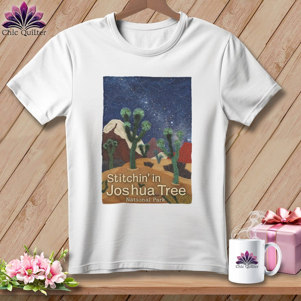 MyDesigns Physical Item S / White Stitchin' in Joshua Tree National Park ~ Relaxed Fit Tee