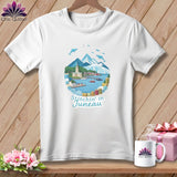 MyDesigns Physical Item S / White Stitchin' in Juneau ~ Relaxed Fit Tee
