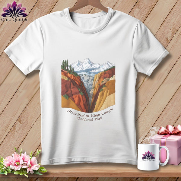 MyDesigns Physical Item S / White Stitchin' in Kings Canyon National Park ~ Relaxed Fit Tee