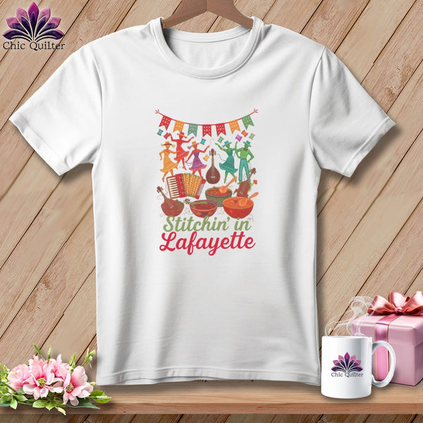 MyDesigns Physical Item S / White Stitchin' in Lafayette ~ Relaxed Fit Tee