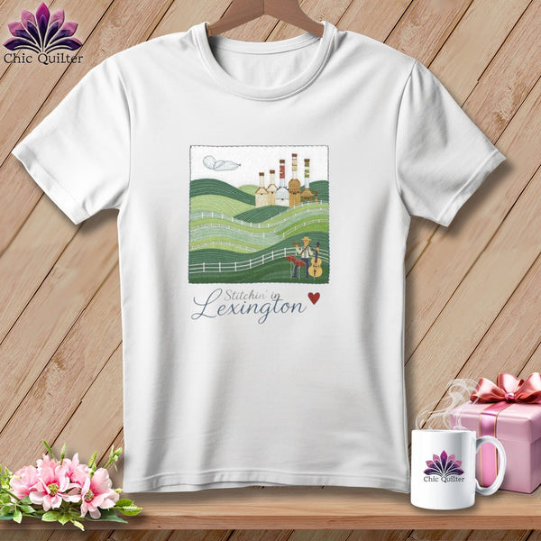 MyDesigns Physical Item S / White Stitchin' in Lexington ~ Relaxed Fit Tee