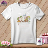 MyDesigns Physical Item S / White Stitchin' in Mackinac Island ~ Relaxed Fit Tee