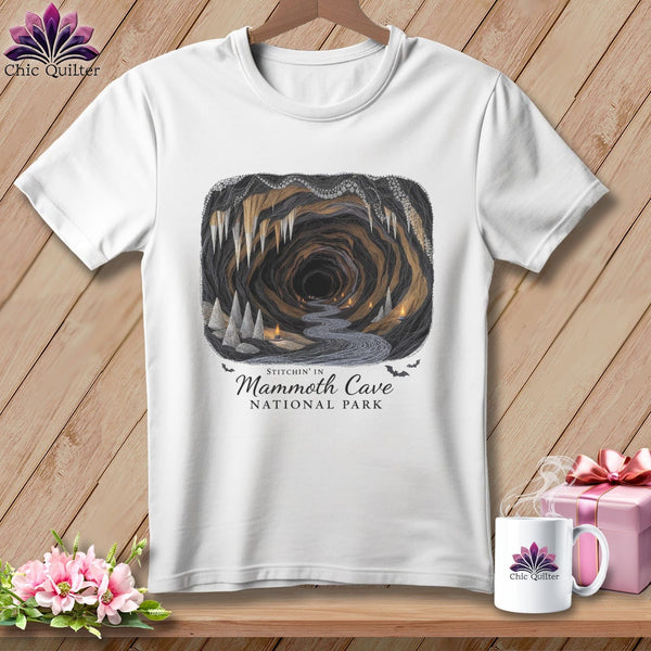 MyDesigns Physical Item S / White Stitchin' in Mammoth Cave National Park ~ Relaxed Fit Tee