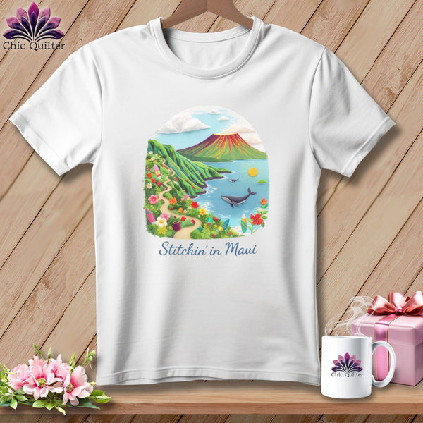 MyDesigns Physical Item S / White Stitchin' in Maui ~ Relaxed Fit Tee