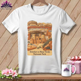 MyDesigns Physical Item S / White Stitchin' in Mesa Verde National Park ~ Relaxed Fit Tee