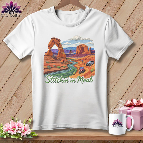 MyDesigns Physical Item S / White Stitchin' in Moab ~ Relaxed Fit Tee