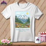 MyDesigns Physical Item S / White Stitchin' in Mount Rainier National Park ~ Relaxed Fit Tee