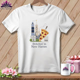 MyDesigns Physical Item S / White Stitchin' in New Haven ~ Relaxed Fit Tee