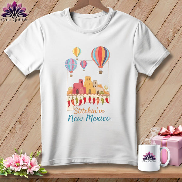 MyDesigns Physical Item S / White Stitchin' in New Mexico ~ Relaxed Fit Tee