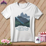 MyDesigns Physical Item S / White Stitchin' in North Cascades National Park ~ Relaxed Fit Tee