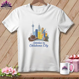 MyDesigns Physical Item S / White Stitchin' in Oklahoma City ~ Relaxed Fit Tee
