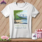 MyDesigns Physical Item S / White Stitchin' in Olympic National Park ~ Relaxed Fit Tee