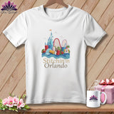 MyDesigns Physical Item S / White Stitchin' in Orlando ~ Relaxed Fit Tee