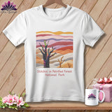 MyDesigns Physical Item S / White Stitchin' in Petrified Forest National Park ~ Relaxed Fit Tee