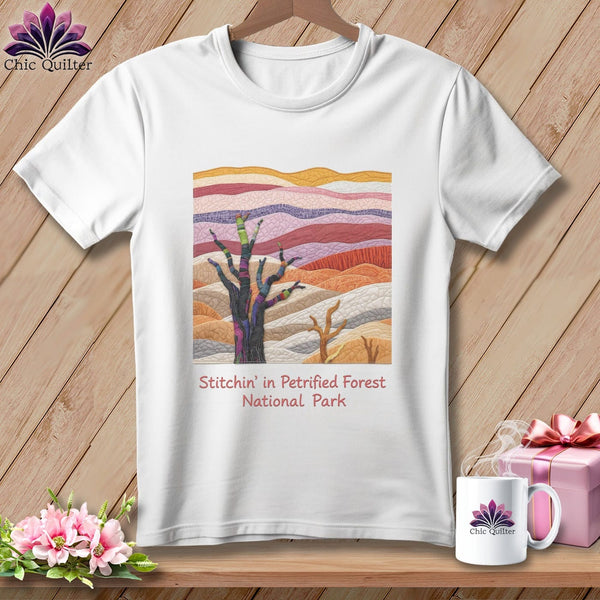 MyDesigns Physical Item S / White Stitchin' in Petrified Forest National Park ~ Relaxed Fit Tee