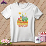 MyDesigns Physical Item S / White Stitchin' in Phoenix ~ Relaxed Fit Tee