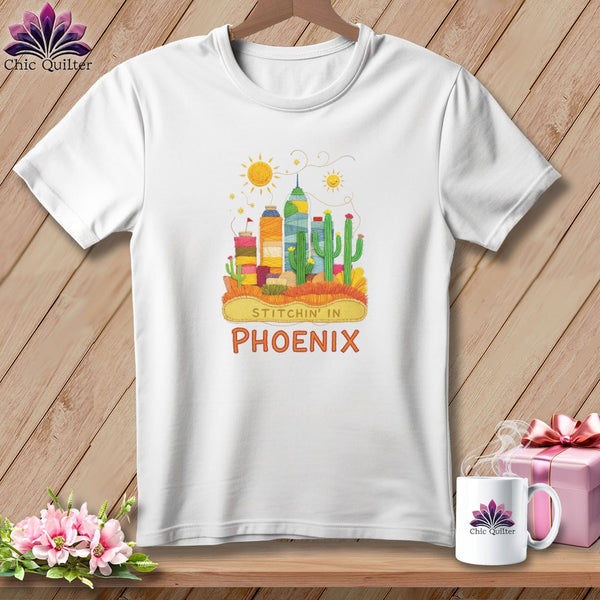 MyDesigns Physical Item S / White Stitchin' in Phoenix ~ Relaxed Fit Tee