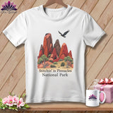 MyDesigns Physical Item S / White Stitchin' in Pinnacles National Park ~ Relaxed Fit Tee