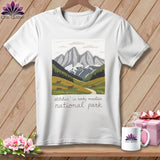 MyDesigns Physical Item S / White Stitchin' in Rocky Mountain National Park ~ Relaxed Fit Tee