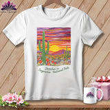MyDesigns Physical Item S / White Stitchin' in Saguaro National Park ~ Relaxed Fit Tee